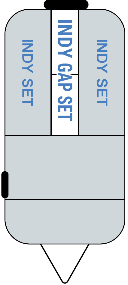 2703 Indy Gap Set 2-Pc (Special Order, For In-Store Pick Up Only)