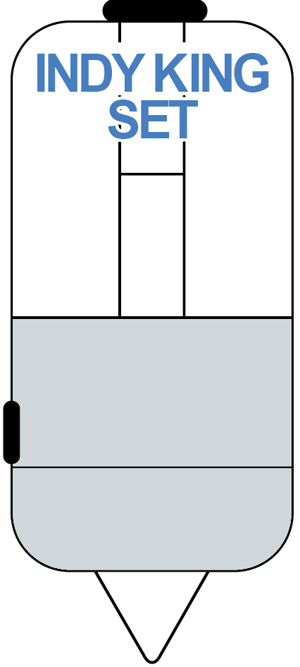 4703 Indy King Set 4-Pc Set(Special Order, For In-Store Pick Up Only)