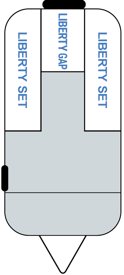 3704 Liberty U-Gap 3-Pc Set (Special Order, For In-Store Pick Up Only)