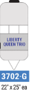 3702-G Liberty Queen Trio Set  (Special Order, For In-Store Pick Up Only)