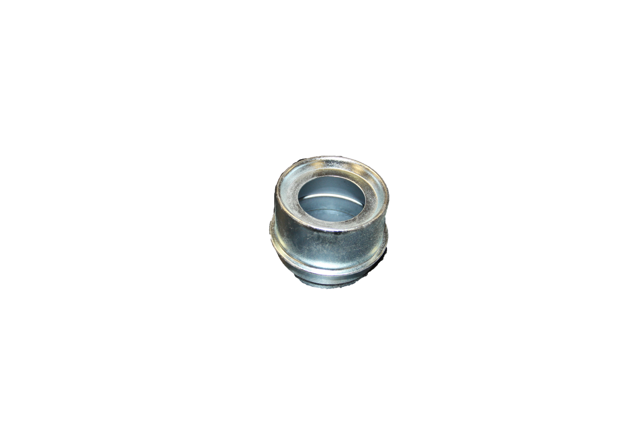 Axle Metal Grease Cap with Rubber Plug